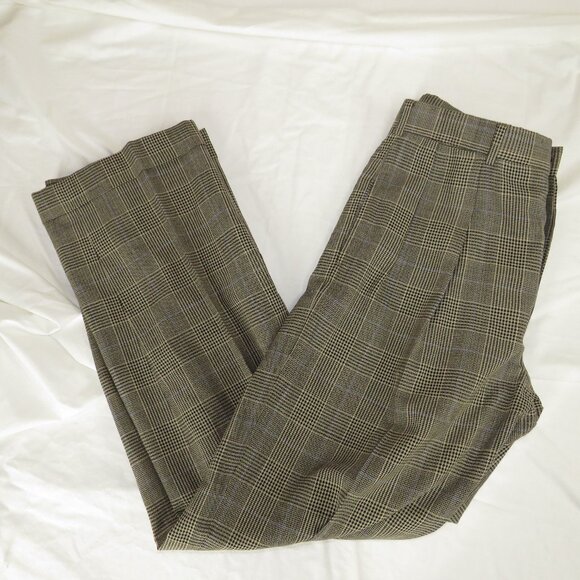 POLO RALPH LAUREN Houndstooth Plaid Wool Dress PantsVintage 90s Y2K32x30